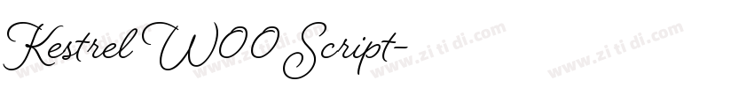 Kestrel W00 Script字体转换